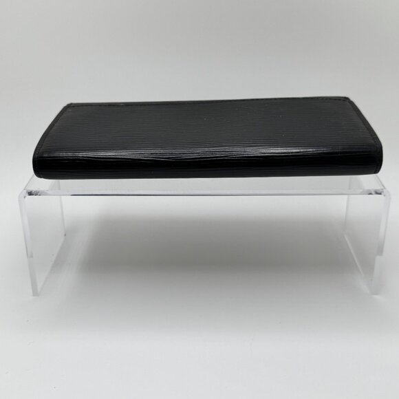 Louis Vuitton Sarah Long Wallet Epi Leather Silver-Tone Press Rear Pocket Black - Picture 8 of 16